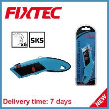 Fixtec Heavy Duty Zinc-Alloy Utility Faca com 6PCS Sk5 Lâminas